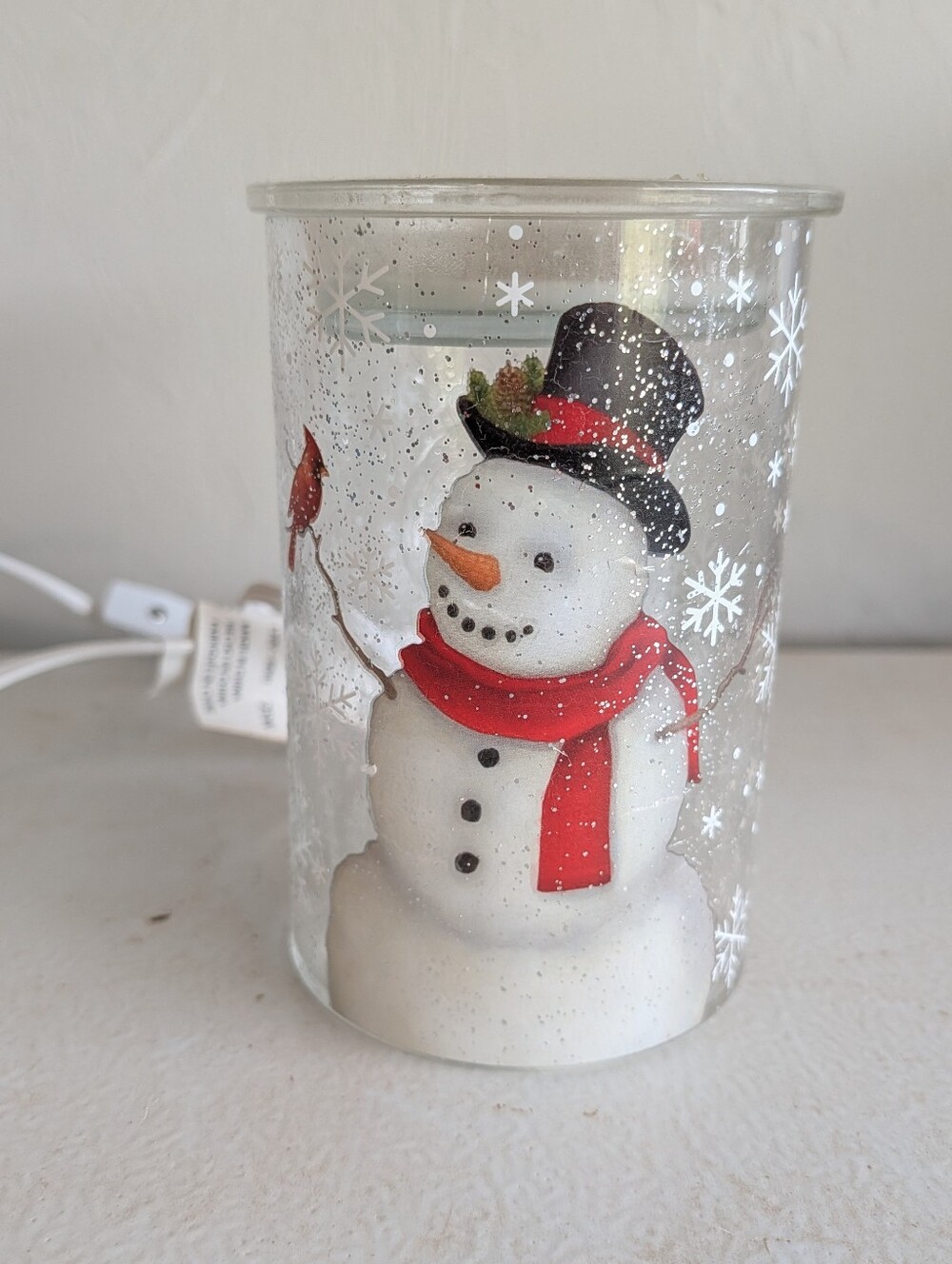 Glitter Snowman Scentsy Full Size Warmer
